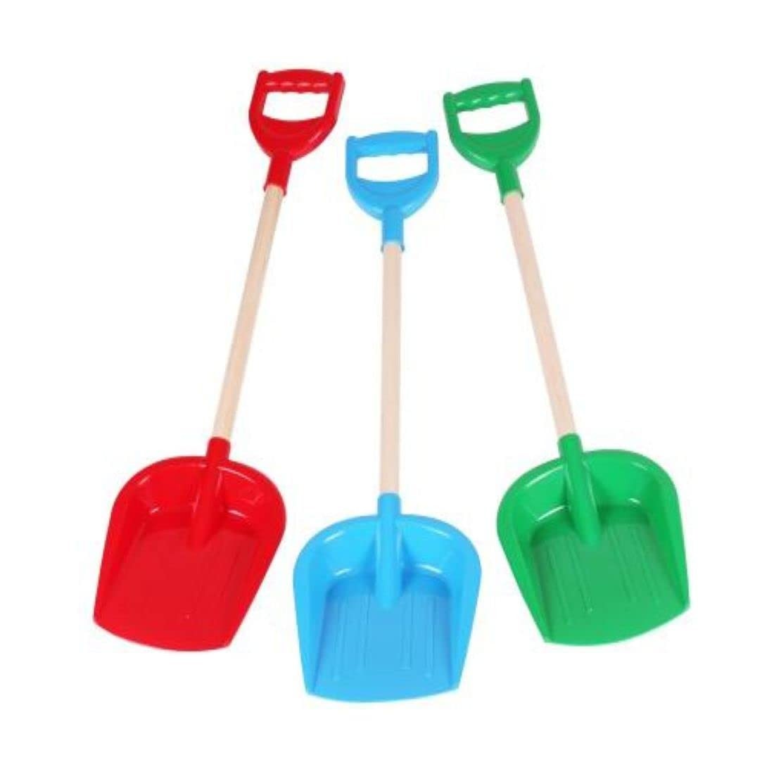 ТехноК 2896 Игрушечная маленькая лопатка с деревянной ручкой, Размерная, Разноцветная