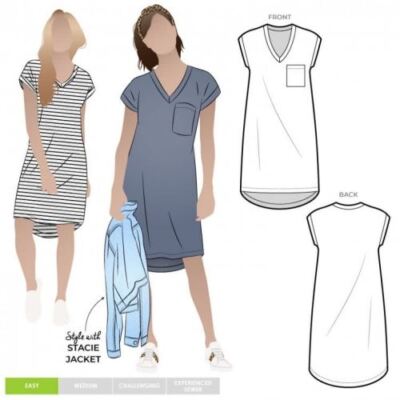 Style Arc Schnittmuster Richie Tunika Kleid Größen 18-30