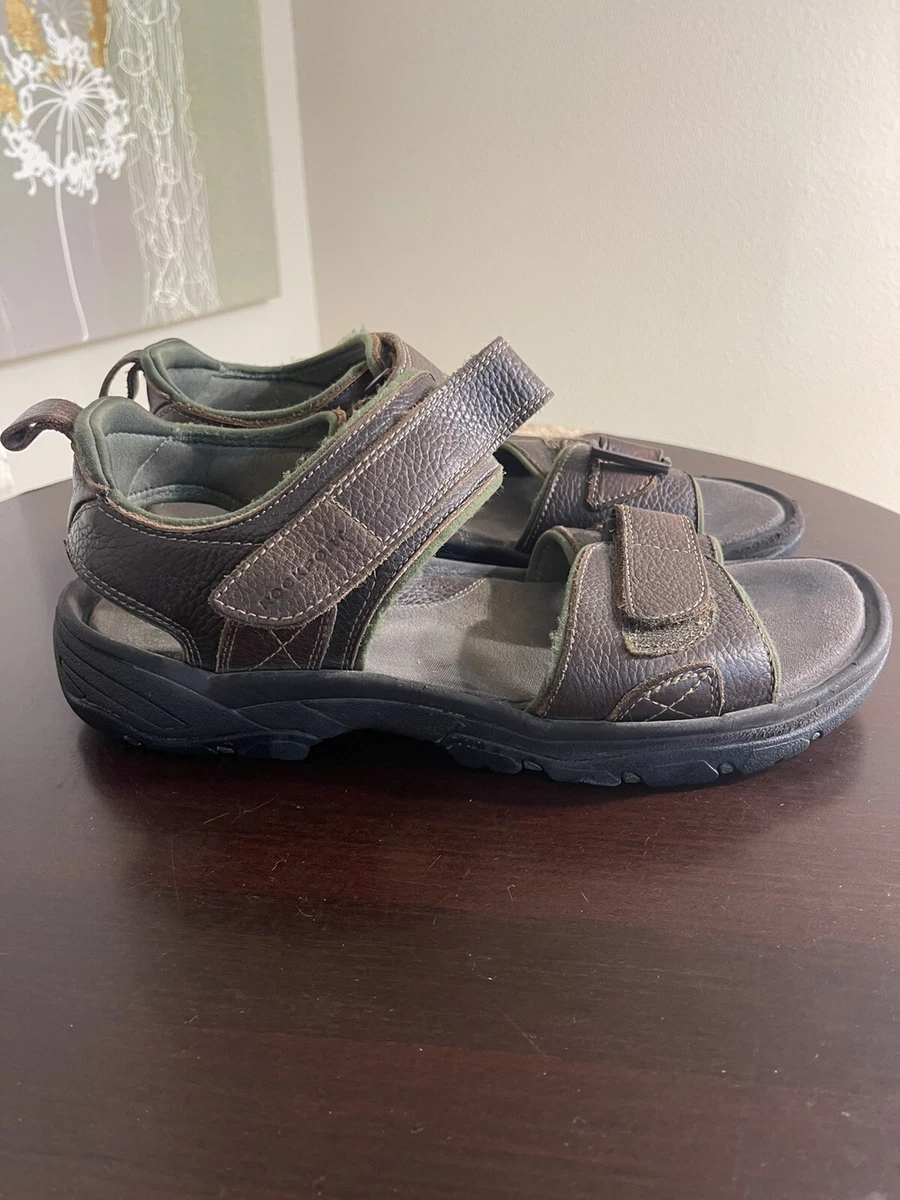 Mens leather sandals shop size 11