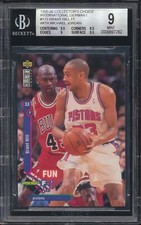 1995 GERMAN Collectors Choice International Michael Jordan Hill #173 BGS 9 MINT