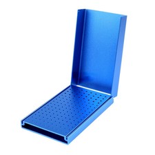 152 Holes Dental High Speed Diamond Burs Holder Block Aluminium Box Autoclavable