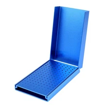 152 Holes Dental High Speed Diamond Burs Holder Block Aluminium Box Autoclavable