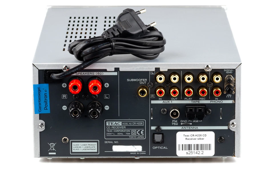 Teac CR-H226 CD Receiver silber + FB / MP3 Phono / gewartet 1 Jahr Garantie [2] - Bild 3 von 4