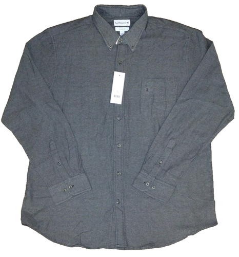 Saddlebred Men's Classic RT Long Sleeve Gray Zig Zag Button Up Shirt Size XL - Picture 2 of 5