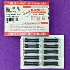 10pc MANCHESTER  508 423 39 Carbide Chipmaker Inserts 1/4? M52 TiAlN??Machinist