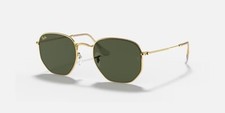 LENSES ONLY Lenses for Ray Ban RB3548. Green, Eye Size 51. Gold RB Logo.