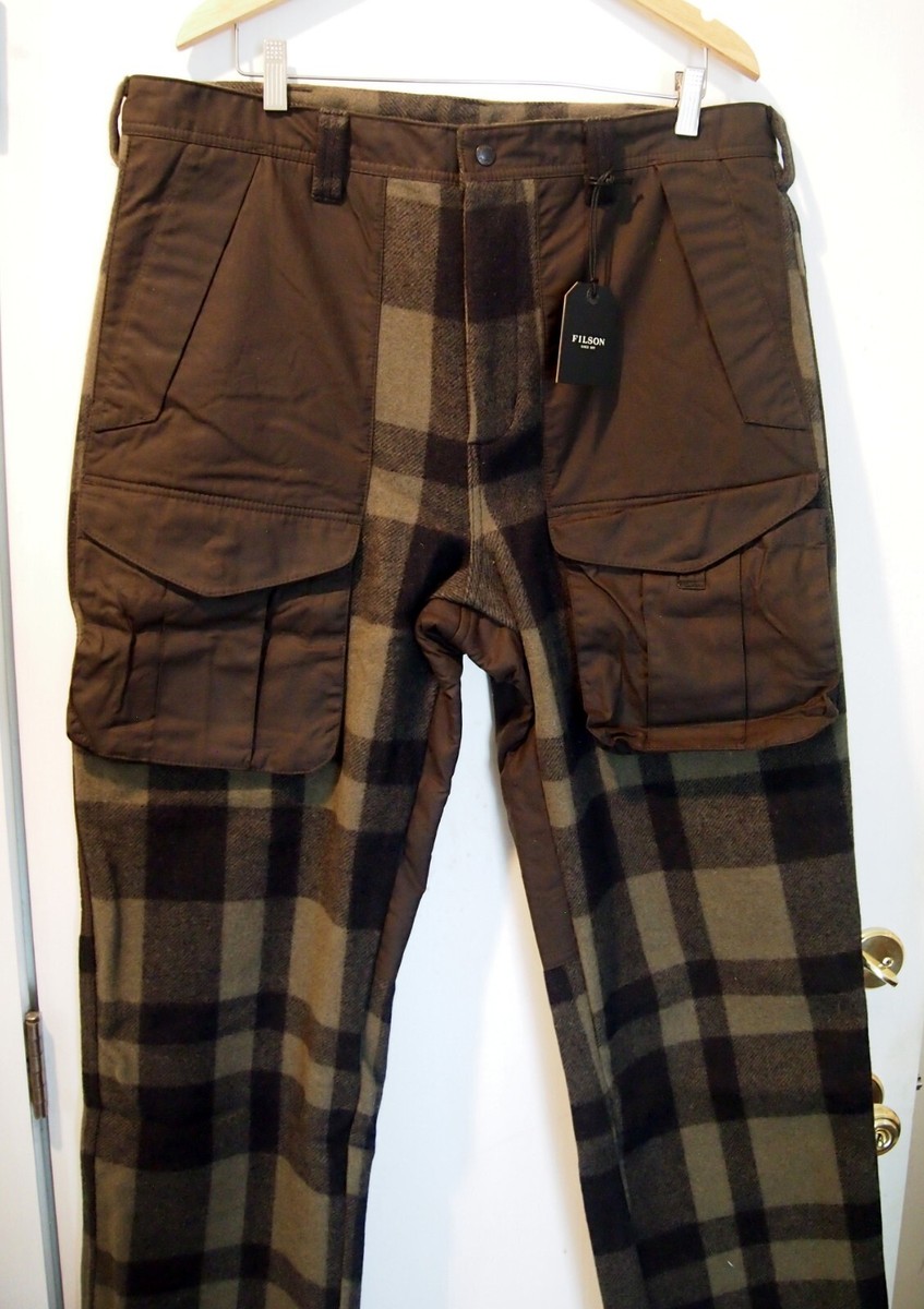 Filson 100% Wool Mackinaw Hunting Pants NWT 38 x 34 Otter Green
