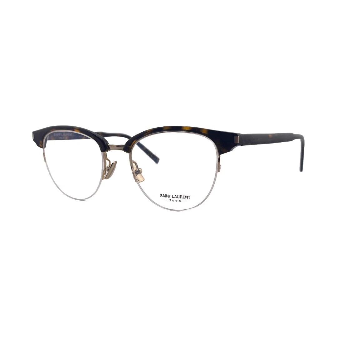 Saint Laurent SL 188 Slim Havana Eyeglasses Frames 49mm 18mm 145mm   001
