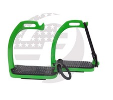 Green Peacock Stirrups Horse Equestrian Safety Fillis Stirrups 4.75 Inch 