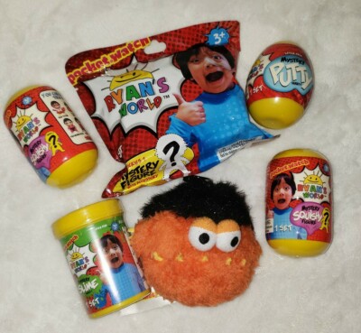 Ryan's World Lot Blind Squishy Figure Mystery Surprise Toy Plush Clip Gift  Egg
