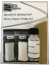 Quartz Worktop Epoxy Repair Putty Kit -  Repairs Chips, Cracks & Defects. 38g