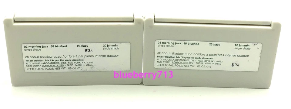 Lote de 2: Clinique Shadow Quad: 03 Morning Java/ Blushed/Newy/20 Jammim' Foto 2 de 2