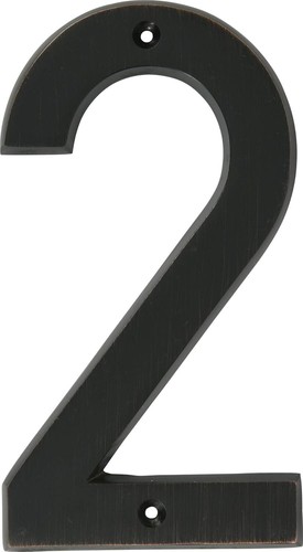 Hillman 844632, 6-Inch Bronze House Number 2, Old World