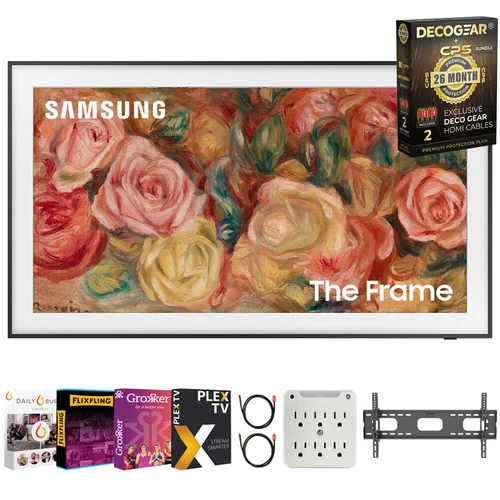 Samsung 65 inch The Frame 2024 + 26 Month Protection & Movies Streaming Pack