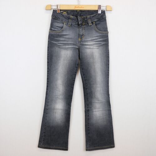Pantalone Jeans Lee Taglia W26 Donna Logo Comodo Cotone Pratico Tinta Unita - Foto 1 di 5