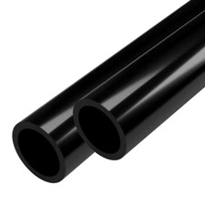 1-1/4 In. X 5 Ft. Black Furniture Grade Schedule 40 PVC Pipe 2-Pack 