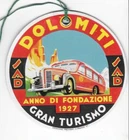 Alter Kofferanhänger kein Aufkleber - SAD Dolomiti Gran Turismo (A159)