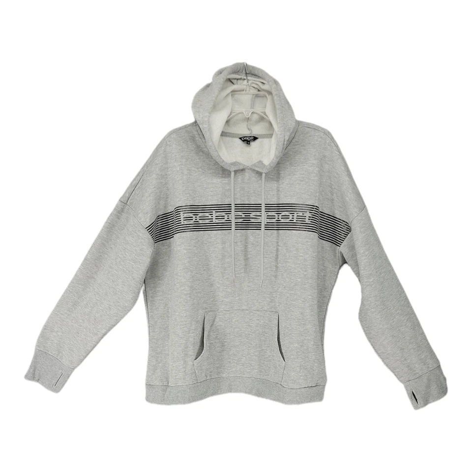 Traje de chándal BeBe Sport para mujer 3XL gris con capucha puños acanalados Foto 2 de 4