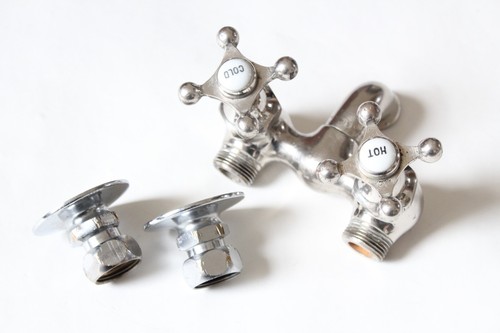 antique faucet tub filler | hoffmann billings vtg mixing faucet victorian tub - Picture 3 of 8