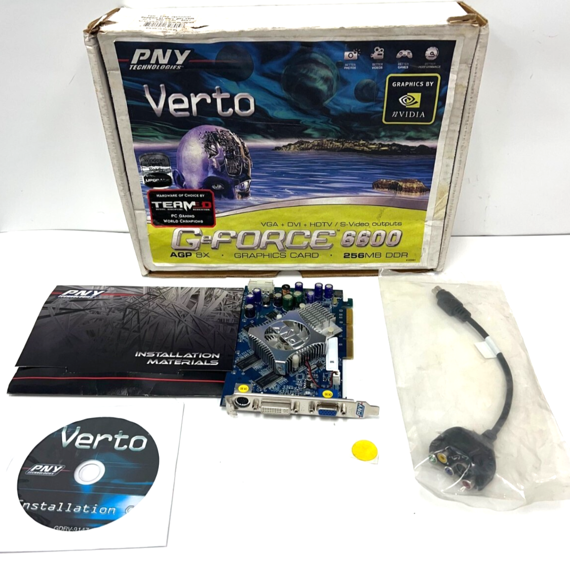 Verto Gtx 6600 Gt PNY NVIDIA GeForce 6600 LE 256MB DDR AGP ClassicVGA