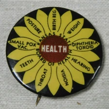 Kansas State Board of Health pin back  