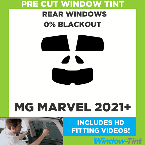 For MG Marvel 2021+ Pre Cut Window Tint Rear 0% Blackout Film - Picture 1 of 10