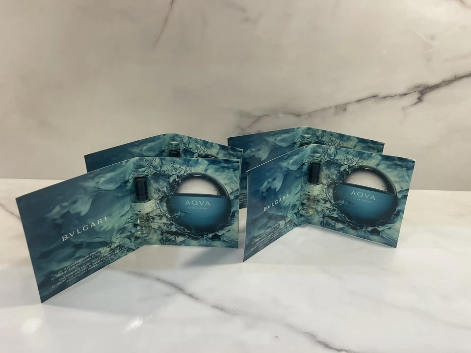 BVLGARI AQVA Pour Homme 0.05oz Men's Cologne Sample Eau de Toilette Sample (4) - Image 2 of 3