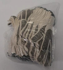 Lot of 12 Pairs MCR Safety PVC Coated String Knit Gloves Cotton/Poly XL Size