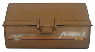 1986 Fenwick 1060 Tackle Box Pumpkin Orange