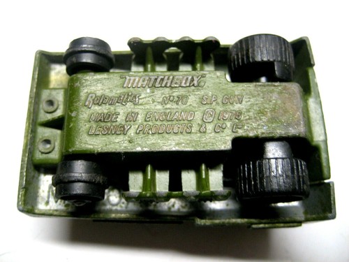 Matchbox Rolamatics Self-Propelled SP Gun Tank #70,1976 - Picture 2 of 2