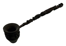 Antique Primitive Hand Carved Tribal Wood Ladle Rare 18.5" Long