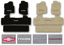 3-Row Carpet Floor Mat Set for 2000-2020 Chevrolet Tahoe - 2nd Row Bench Seating