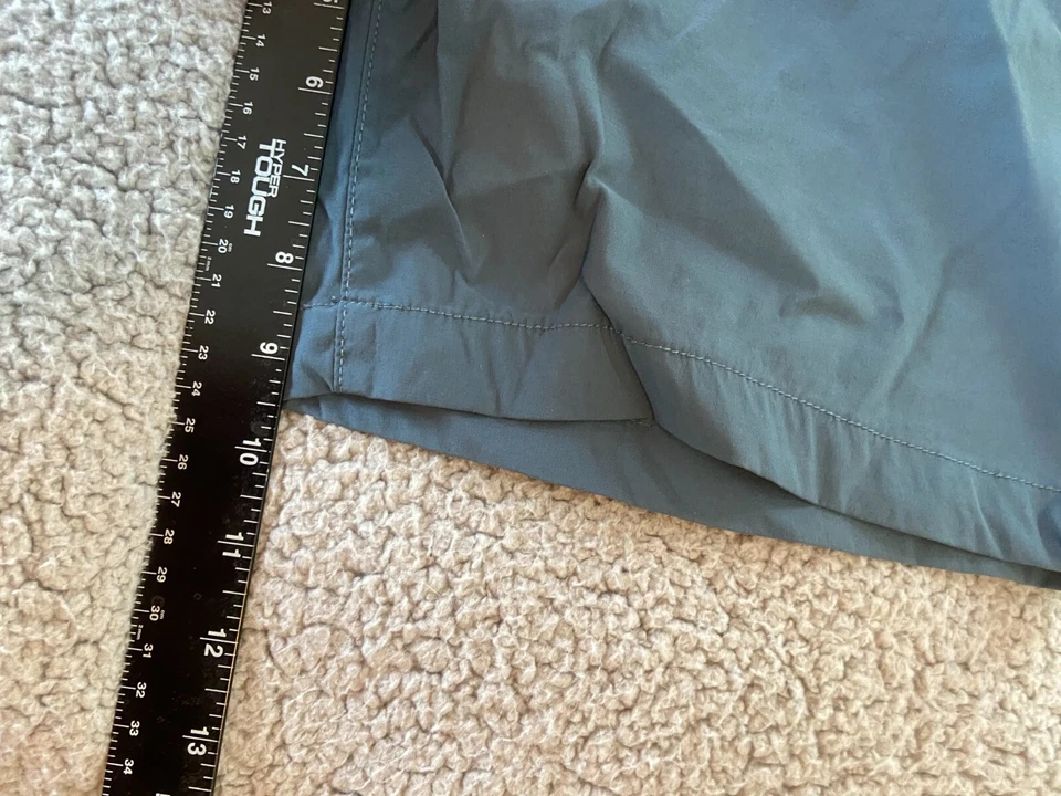 Pantalón corto Trail vintage resistente a la intemperie para hombre verde azulado talla 38 bolsillo con cremallera Foto 3 de 4