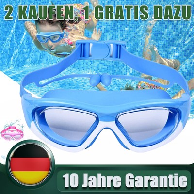 Schwimmbrille Kinder Panoramablick Anti-Nebel Kein Auslaufen Schwimmbrillen DHL