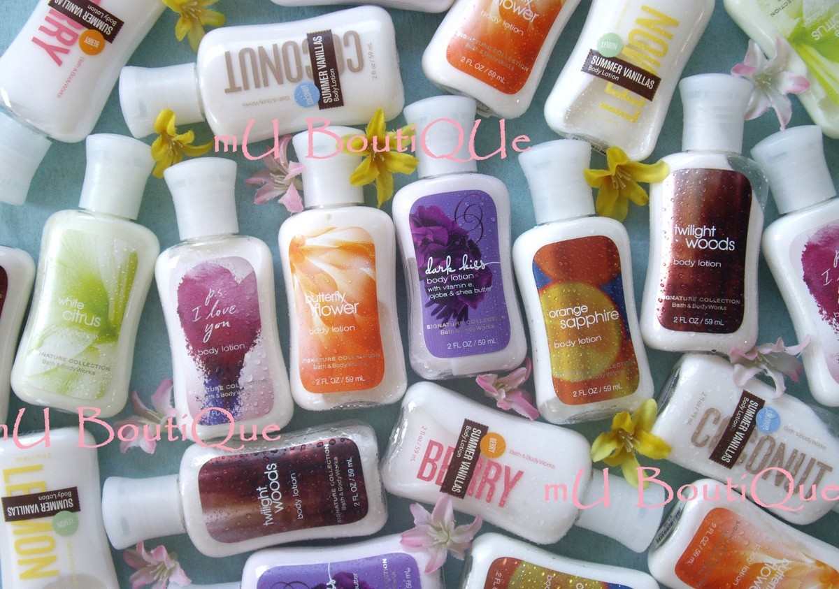 3 BRAND NEW BATH & BODY WORKS MINI TRAVEL SIZE BODY LOTION