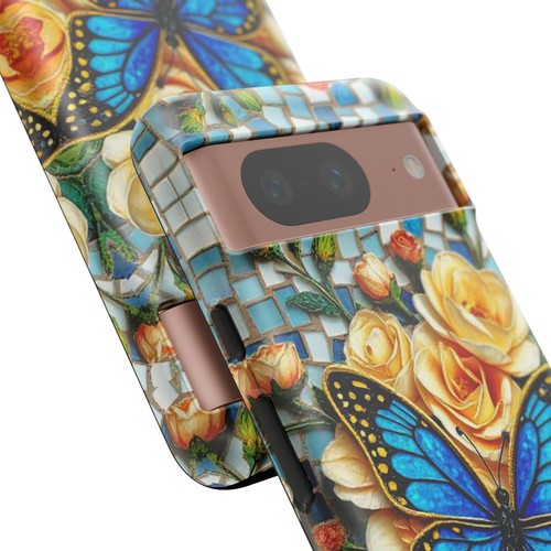 Blue Tough Case Butterfly Stained Glass Style iphone 16 15 14 13 S24 S23 S22 - 第 127/239 張圖片