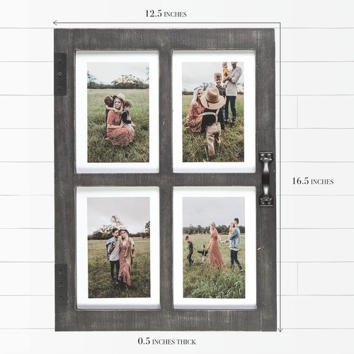 Keep Memories Alive with Rustic 5x7 Collage Frame - Easy to Hang and Display - Picture 9 of 11