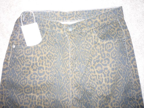LEOPARD FASHION JEANS--NEU MIT ETIKETT--GR. 2XL-GERADES BEIN-LEOPARD-5 POCKET-DENIM - Bild 2 von 5