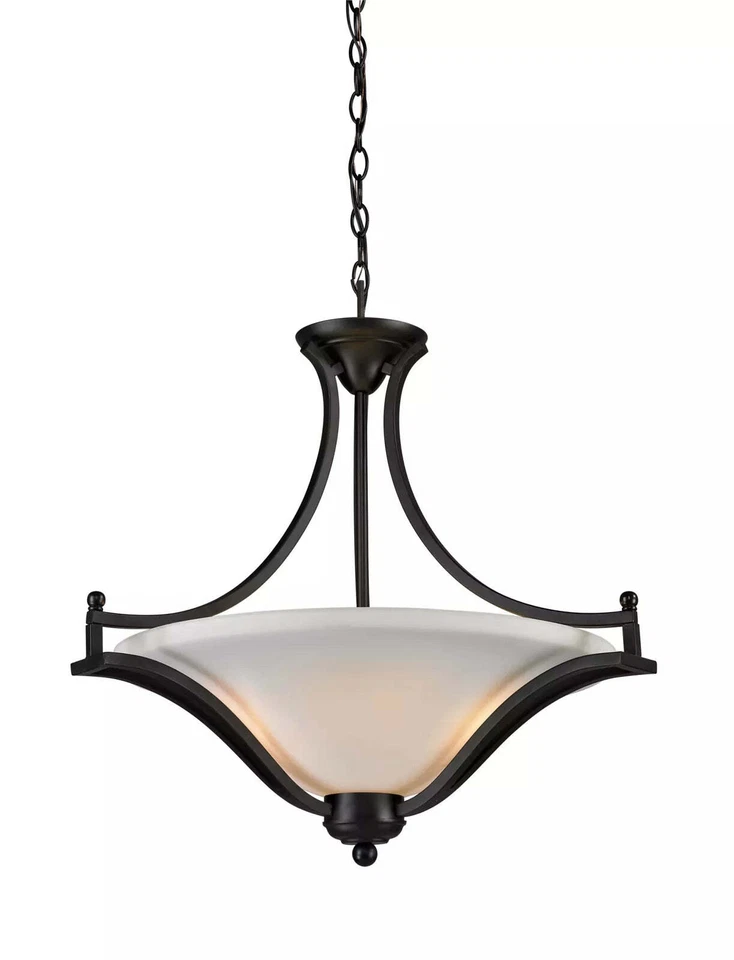 Z-Lite 703SFC-MB Lagoon Three Light Pendant, Steel Frame, Matte Black Finish - Image 4 of 4