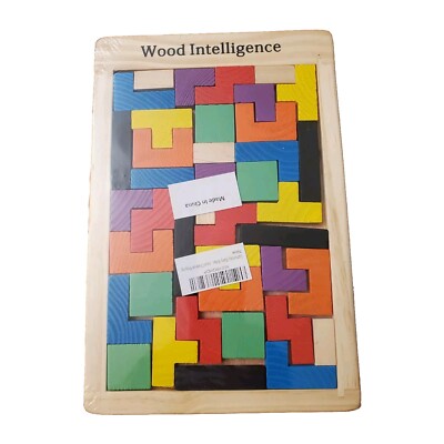 Wood Intelligence Russian Block Puzzle, Wood Pieces