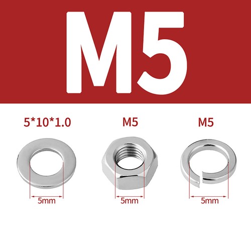 Assorted Suit Stainless Steel Flat & Spring Washers Nut M1.6 M2 M3 M4 M5 to M30 - Picture 28 of 75