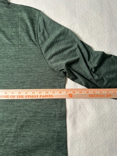 Camisa Pullover HI-TEC Para Hombre 1/4 Cremallera Rendimiento Absorbente de Humedad Verde XXL - Imagen 7 de 9