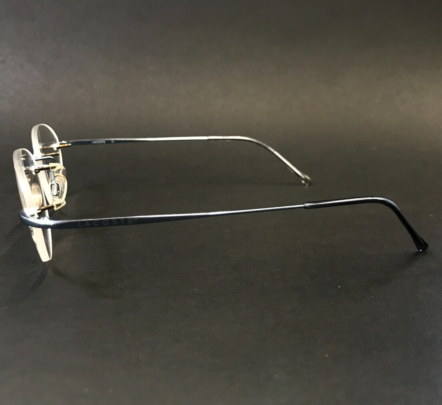 Lacoste Eyeglasses Frames 8024 F1219 Metal Blue Rimless Oval 52-15-135 thumbnail 6