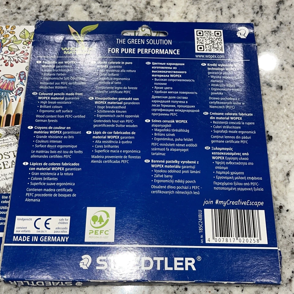 24 Noris Colour Staedtler Coloured Pencils 185C24JBLU The Green Solution NEW - Image 2 of 4