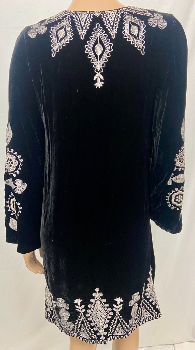 NWT Johnny Was Los Angeles Lion Velvet Kimono Sleeve Dress