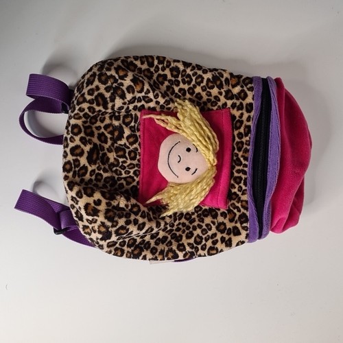 Zaino Jellycat Ragazze Stampa Leopardata Borsa Pollo Tasca 3D Rag Doll Difetto Y2K - Foto 12 di 12