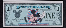 Disney Dollar One $1 1987 Rare 1st Series “Mistake” Birthday Year 1970 Single A