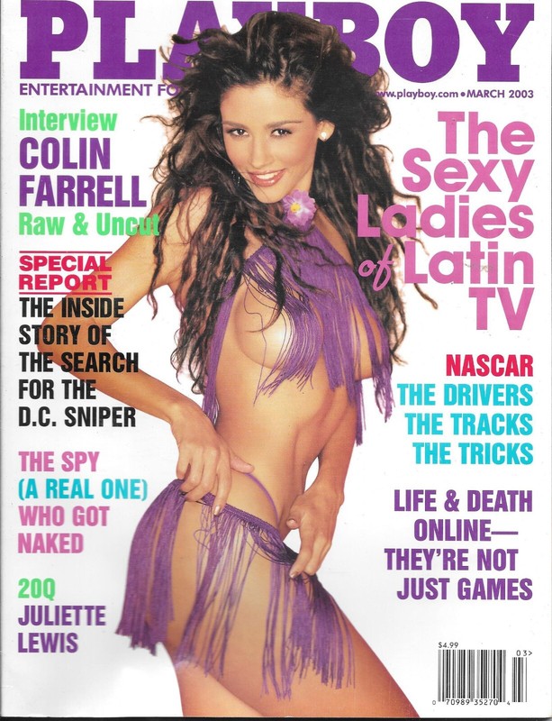 Playboy Magazine March 2003 Pennelope Jimenez Playmate COMPLETE Ladies LATIN TV