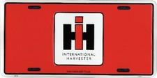 (2 Pack) IH International Harvester Red License Plate Wall Sign Made in the USA