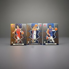 2021-22 PANINI MOSAIC CADE CUNNINGHAM ROOKIE #1 NATIONAL PRIDE #2 NBA DEBUT #3